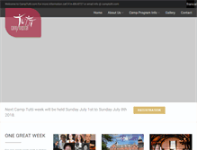 Tablet Screenshot of camptutti.com